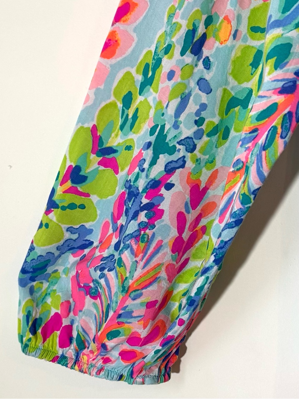 Lilly Pulitzer CATCH THE WAVE Colorful Tunic Sz XL - Picture 6 of 11